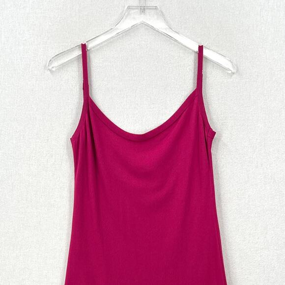 THEO THE LABEL Knit Slip Dress Womens Small Pink Mini Strappy Stretch NEW - Picture 4 of 13